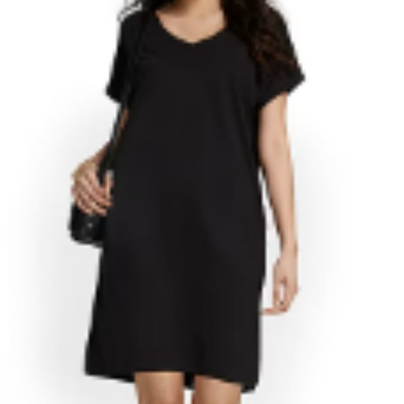 NY&C V-Neck Perfect Tee Dress- XS (runs larger) - Picture 3 of 4